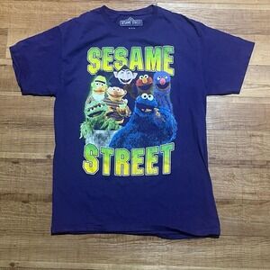 Vintage Sesame Street multi-coloured cotton t-shirt